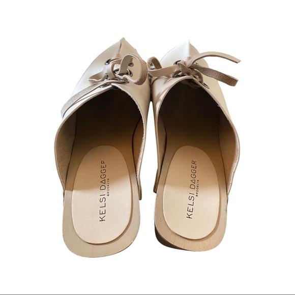 Kelsi Dagger Brooklyn Lace Up Clogs Like New Size 9 - Picture 6 of 8